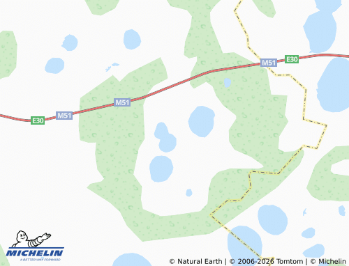 MICHELIN-Landkarte Shchuch'ye - ViaMichelin