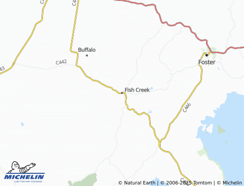 MICHELIN Fish Creek map - ViaMichelin