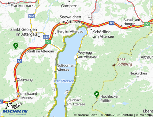 MICHELIN Weyregg am Attersee map - ViaMichelin