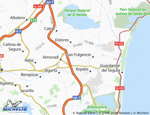 Carte MICHELIN Daya Nueva - ViaMichelin