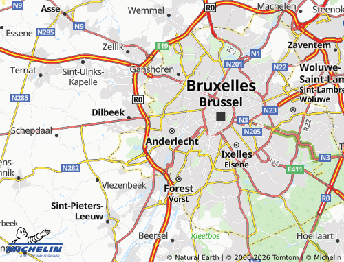 Mappa MICHELIN Anderlecht - ViaMichelin