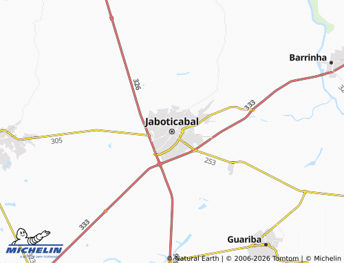 Carte MICHELIN Jaboticabal - ViaMichelin