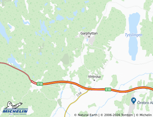 MICHELIN Arvaby map - ViaMichelin