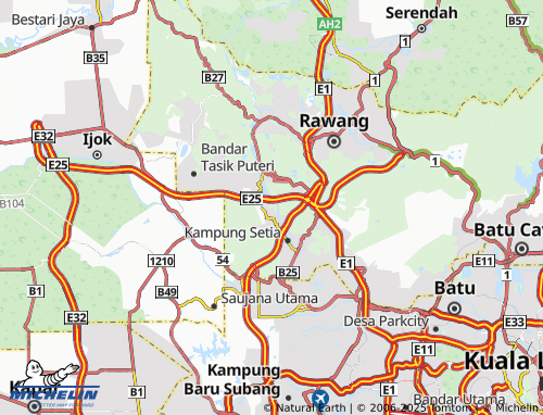 MICHELIN Taman Rahmat Jaya map - ViaMichelin