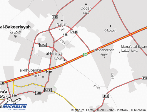 MICHELIN-Landkarte al-Majd - ViaMichelin
