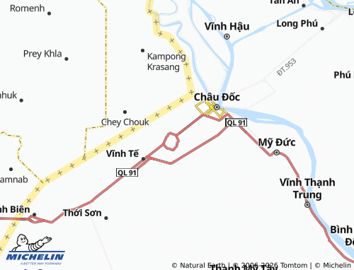 Mappa MICHELIN Núi Sam - ViaMichelin