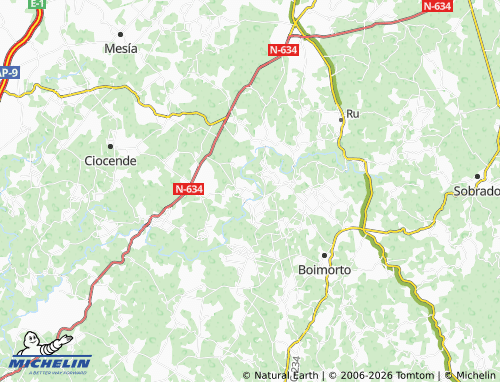 MICHELIN-Landkarte O Espadanedo - ViaMichelin