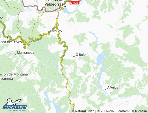 MICHELIN O Bolo (Santa María) map - ViaMichelin