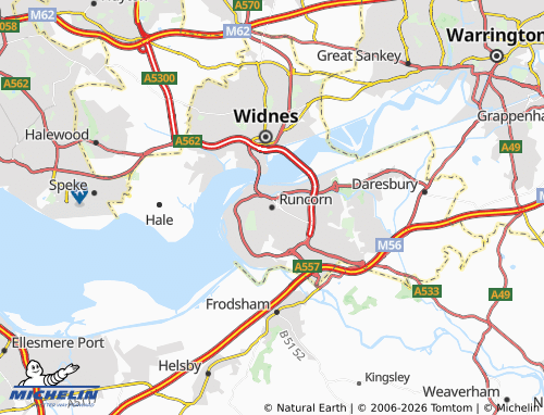MICHELIN Runcorn map - ViaMichelin