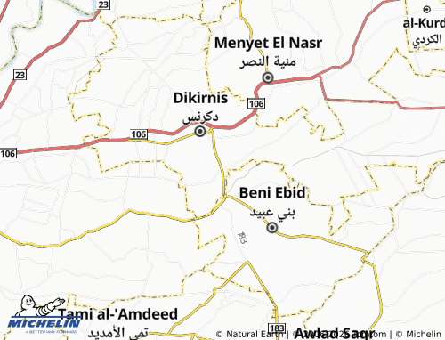 Mapa MICHELIN al-Karma' - ViaMichelin