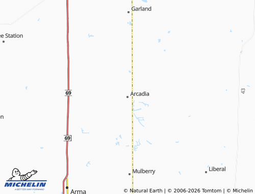 Mappa MICHELIN Arcadia - ViaMichelin