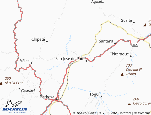 Carte MICHELIN Güepsa - ViaMichelin