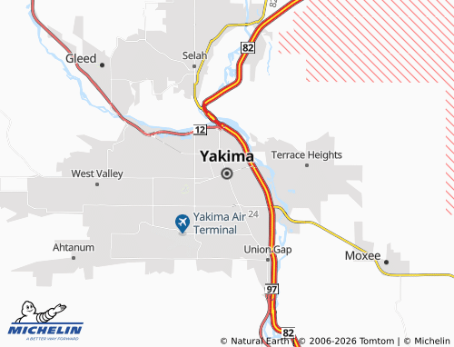 Mapa MICHELIN Yakima - ViaMichelin