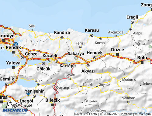 MICHELIN-Landkarte Sakarya - ViaMichelin