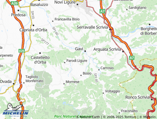 Carte MICHELIN Nebbioli - ViaMichelin