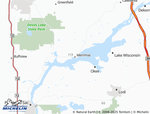 MICHELIN Merrimac map - ViaMichelin