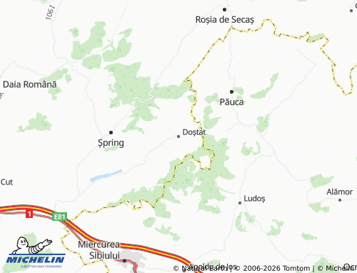 Mapa MICHELIN Doștat - ViaMichelin