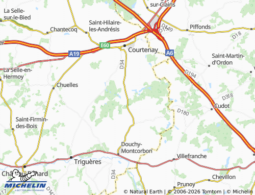 MICHELIN Les Comtes map - ViaMichelin