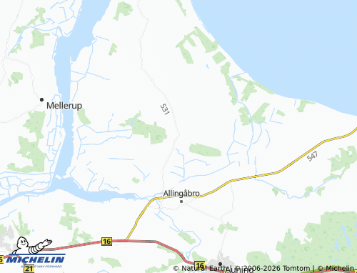 Mappa MICHELIN Ørsted - ViaMichelin