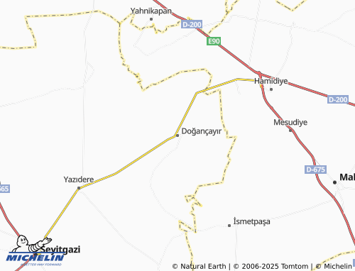 MICHELIN Doğançayır map - ViaMichelin
