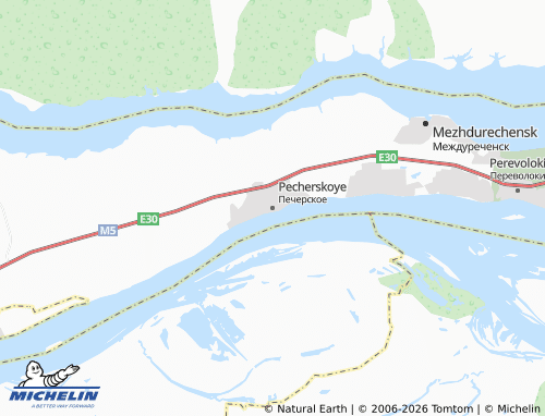 MICHELIN-Landkarte Pecherskoye - ViaMichelin