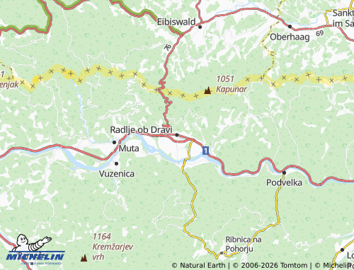 Carte MICHELIN Radlje ob Dravi - ViaMichelin