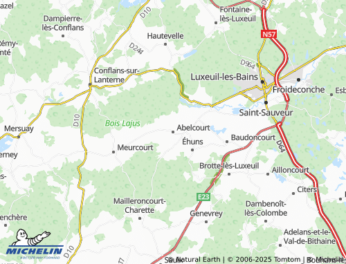 MICHELIN Abelcourt map - ViaMichelin