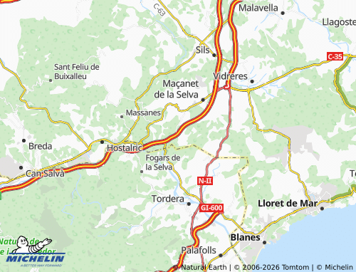 MICHELIN-Landkarte Mas Altaba - ViaMichelin
