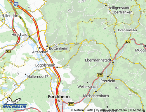 MICHELIN Weigelshofen map - ViaMichelin