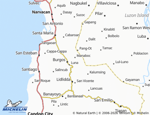 MICHELIN Manaboc map - ViaMichelin