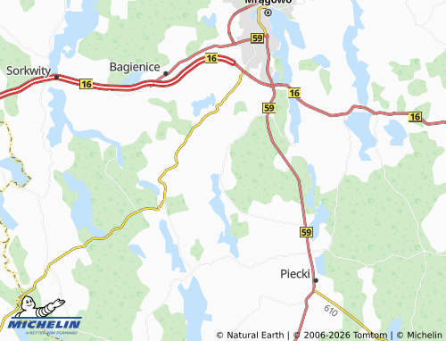 MICHELIN Krzywe map - ViaMichelin