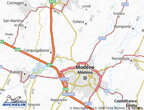 MICHELIN Lesignana map - ViaMichelin