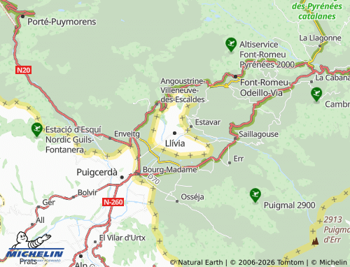 Mapa MICHELIN Llívia - ViaMichelin