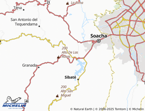 MICHELIN Al de La Cruz map - ViaMichelin