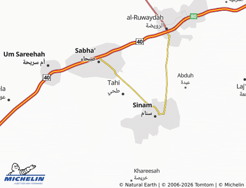 Mapa MICHELIN Tahi - ViaMichelin