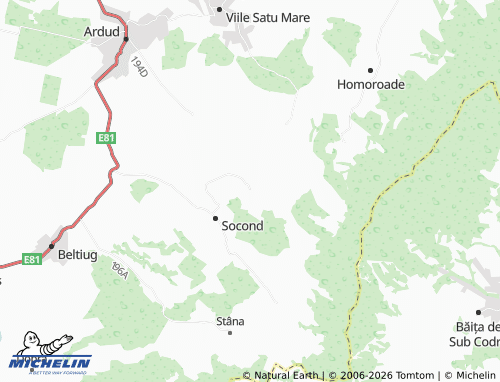 Mappa MICHELIN Hodișa - ViaMichelin