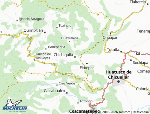 Mappa MICHELIN Chichiquila - ViaMichelin