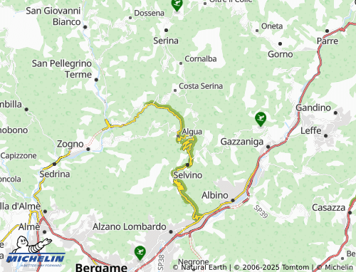 MICHELIN Algua map - ViaMichelin