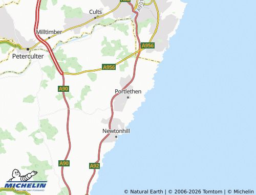 Carte MICHELIN Portlethen - ViaMichelin