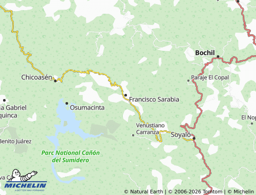 Kaart MICHELIN Flores Magón - ViaMichelin