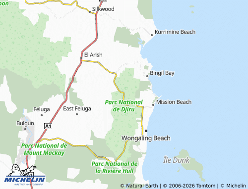 Mappa MICHELIN Djiru - ViaMichelin