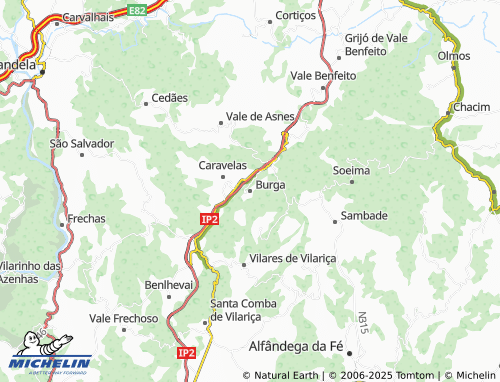MICHELIN Burga map - ViaMichelin