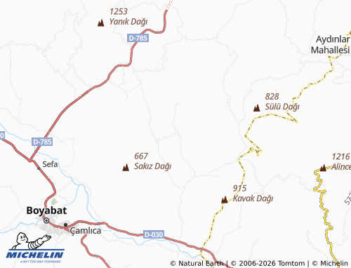 MICHELIN Kartaloğlu map - ViaMichelin