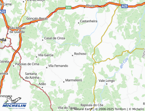 MICHELIN Rochoso map - ViaMichelin