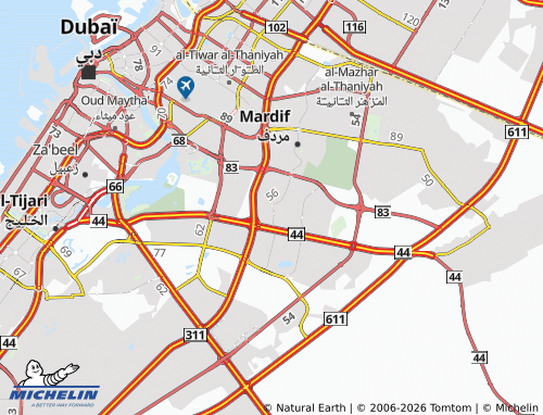 MICHELIN Al Warqa'a First map - ViaMichelin