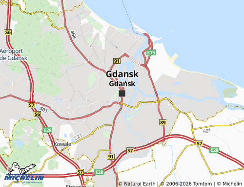 MICHELIN-Landkarte Danzig - ViaMichelin