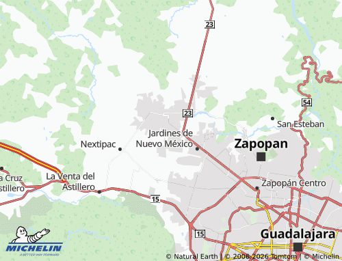 Mapa MICHELIN Real de Tesistán - ViaMichelin