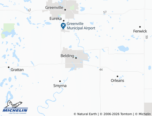 Mapa MICHELIN Belding - ViaMichelin