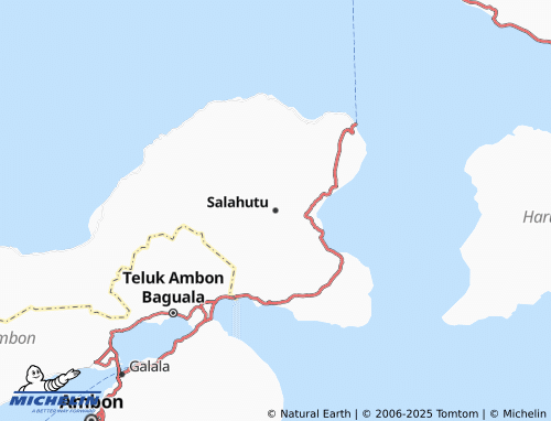 MICHELIN Salahutu map - ViaMichelin