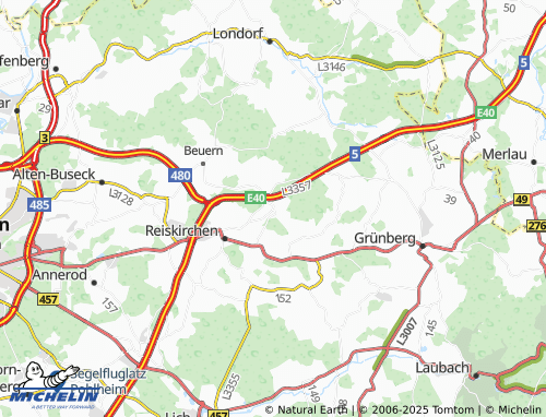 MICHELIN Winnerod map - ViaMichelin